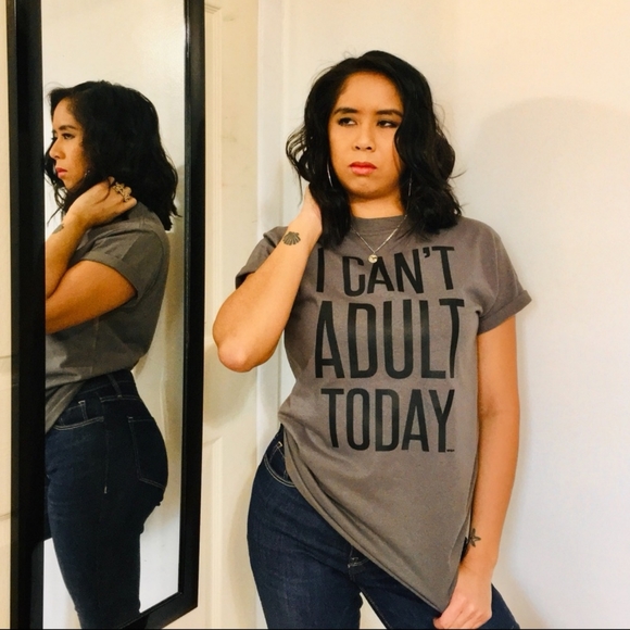 NWT "I Can't Adult Today" graphic tee - Picture 1 of 6